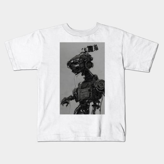 Scrap Iron Giant Kids T-Shirt by BryanWhipple